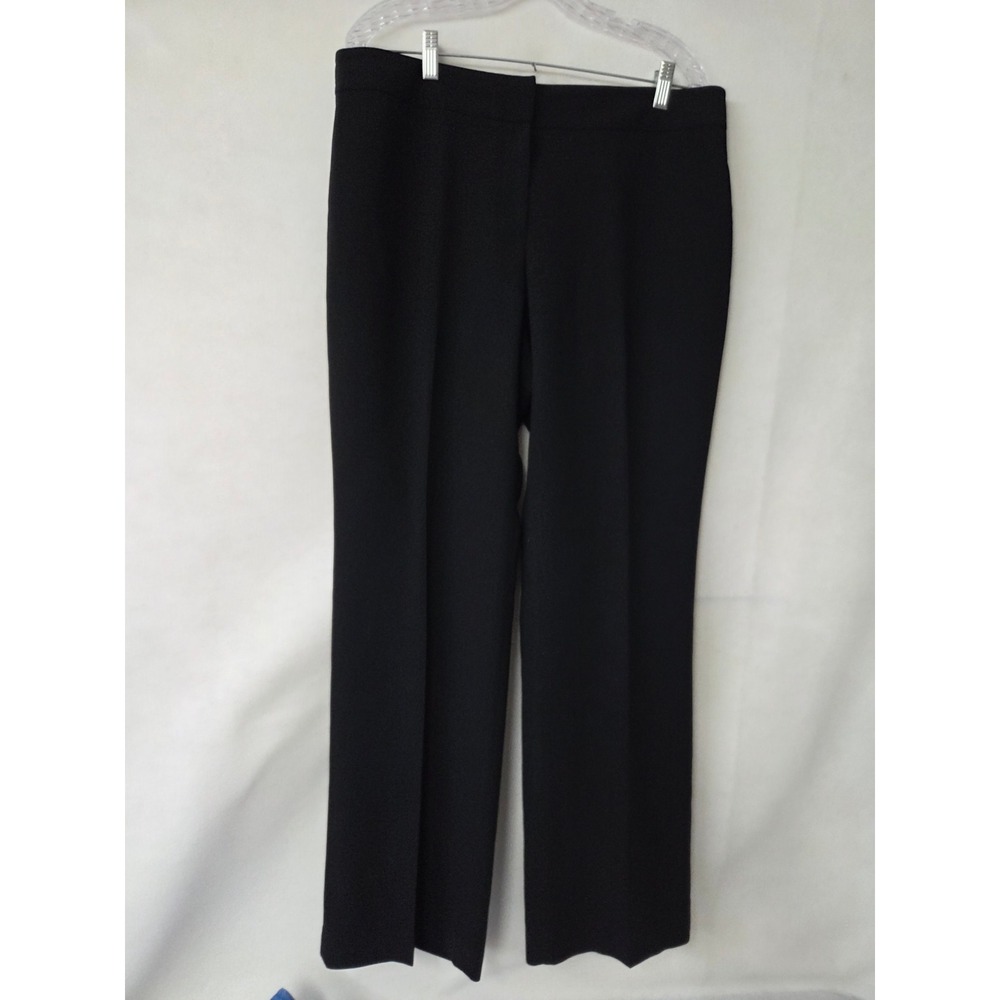 Kasper Separates Women Black Ava Curvy Fit Lined Dress Pants Size 12 Office‎
